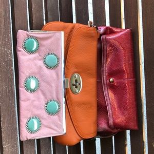 3 Kate Landry clutch handbags